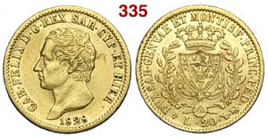 Savoia - Carlo Felice - 20 Lire 1828 L in ... 