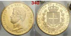 Savoia - Carlo Alberto - 20 Lire 1847 Genova ... 
