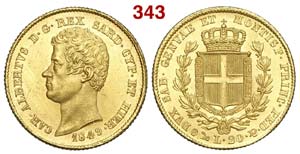 Savoia - Carlo Alberto - 20 Lire 1849 Genova ... 