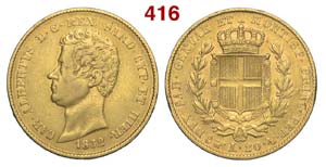 Savoia - Carlo Alberto - 20 Lire 1832 Torino ... 