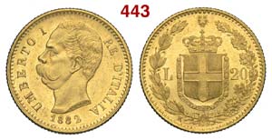 Regno dItalia - Umberto I - 20 Lire 1882 - ... 
