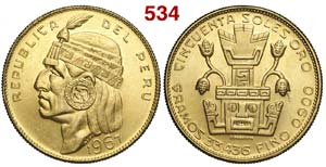 Peru - Republic - 50 Soles 1967 - AU g. ... 