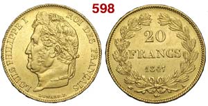 France - Louis Philippe I - 20 Francs 1847 A ... 