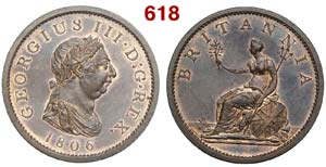 Great Britain - George III - Penny 1806 - CU ... 