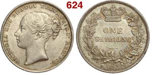 Great Britain - Victoria - Shilling 1864 die ... 