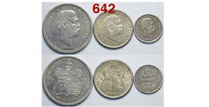 Hawaii - Lotto di 3 monete : 1/2 Dollar 1883 ... 