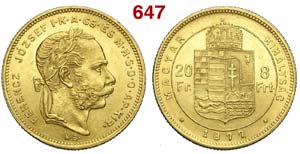 Hungary - Franz Joseph I - 20 Korona 1877 - ... 