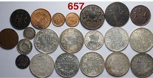 India British (1789-1900) Lotto di 21 ... 