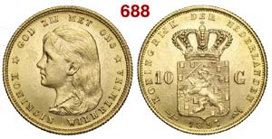 Netherlands - Wilhelmina I - 10 Gulden 1897 ... 