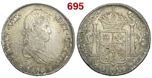 Peru - Ferdinand VII - 8 Reales 1813 JP - AG ... 