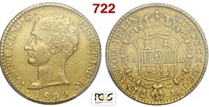 Spain - Joseph Napoleon - 80 Reales 1809 AI ... 