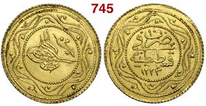 Turkey - Mahmud II - 2 Rumi Altin 1223//11 - ... 