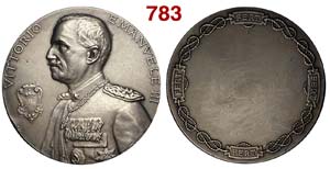 Vittorio Emanuele III - Medaglia premio del ... 
