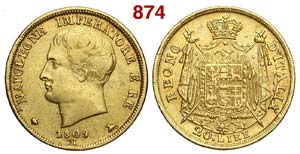 Milano - Napoleone I - 20 Lire 1809 - AU mm ... 