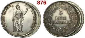 Milano - Governo Provvisorio - 5 Lire 1848 - ... 