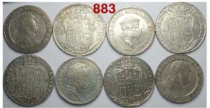 Napoli - Lotto di 8 Piastre - 1788 DP - 1795 ... 