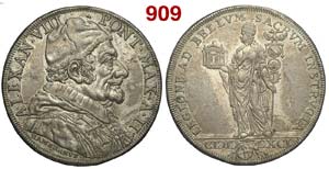 Roma - Alessandro VIII - Piastra 1691 anno ... 