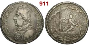 Roma - Clemente XI (1700-1721) - Piastra ... 