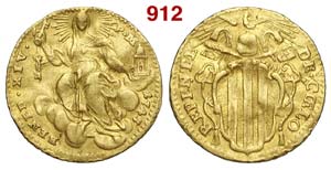 Roma - Benedetto XIV - 1/2 Zecchino 1743 - ... 