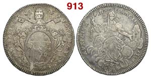 Roma - Pio VI - Scudo 1780 anno VI - AG g. ... 