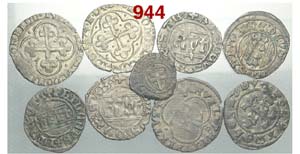 Savoia - Lotto di 9 monete: - Amedeo VI ... 