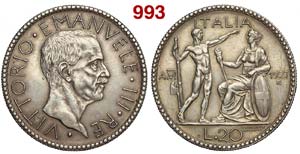 Regno dItalia - Vittorio Emanuele III - 20 ... 