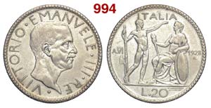 Regno dItalia - Vittorio Emanuele III - 20 ... 