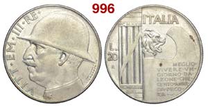 Regno dItalia - Vittorio Emanuele III - 20 ... 