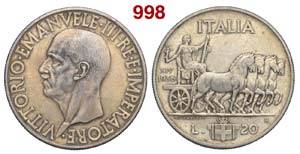 Regno dItalia - Vittorio Emanuele III - 20 ... 