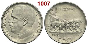 Regno dItalia - Vittorio Emanuele III - 50 ... 