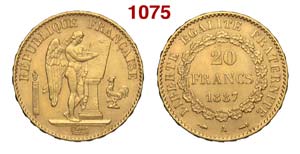 France - Third Republic - 20 Francs 1887 A - ... 