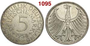 Germany - Federal Republic - 5 Mark 1958J - ... 