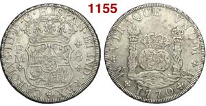Mexico - Charles III - 8 Reales 1770 FM - AG ... 