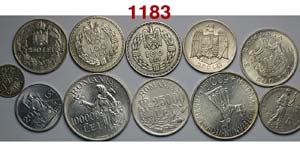 Romania - Lotto di 11 monete di cui 10 in ... 