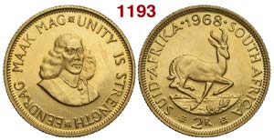 South Africa - Elizabeth II - 2 Rand 1968 - ... 