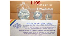 Swaziland - Sobhuza II - Silver Proof Set ... 