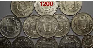 Switzerland - Lotto di 14 monete in argento, ... 