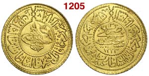 Turkey - Mahmud II - Rumi Altin 1223//13 - ... 