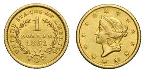 United States - Dollar 1851 O - Au mm 13 g ... 