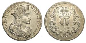 Napoli - Carlo II - Mezzo Ducato 1693 - Ag ... 