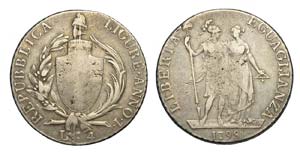 Genova - Repubblica Ligure - 4 Lire 1798 - ... 