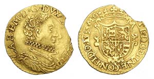 Savoia - Carlo Emanuele I - Doppia 1584 - RR ... 
