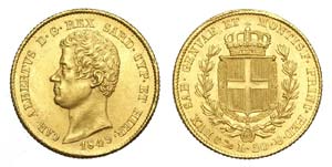 Savoia - Carlo Alberto - 20 Lire 1849 Genova ... 