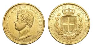 Savoia - Carlo Alberto - 20 Lire 1842 Genova ... 