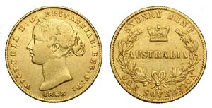 Australia - Victoria - Sovereign 1868 - Au ... 