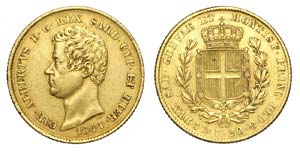 Savoia - Carlo Alberto - 20 Lire 1841 Genova ... 