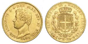 Savoia - Carlo Alberto - 20 Lire 1846 Torino ... 