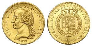 Savoia - Vittorio Emanuele I - 20 Lire 1817 ... 