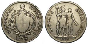 Genova - Repubblica Ligure - 8 Lire 1798 - ... 