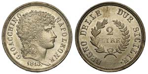 Napoli - Gioacchino Murat - 2 Lire 1813 - R ... 